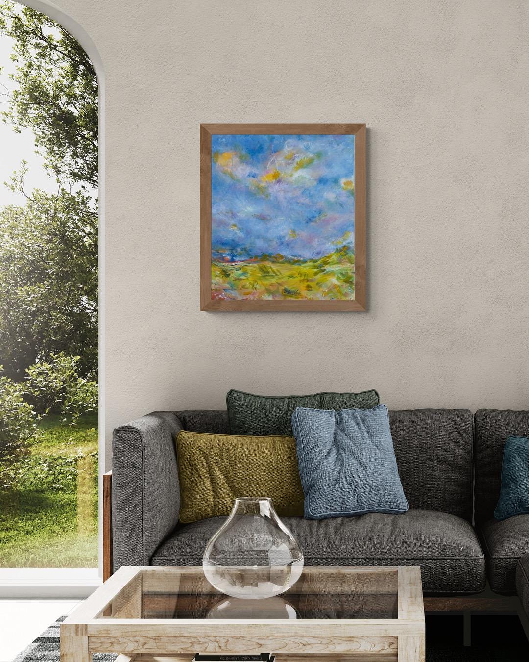Sel & Lumiere I. 2024. Colorful Abstract Landscape. Bright Gallery Wall Art. Desert Inspired Art.