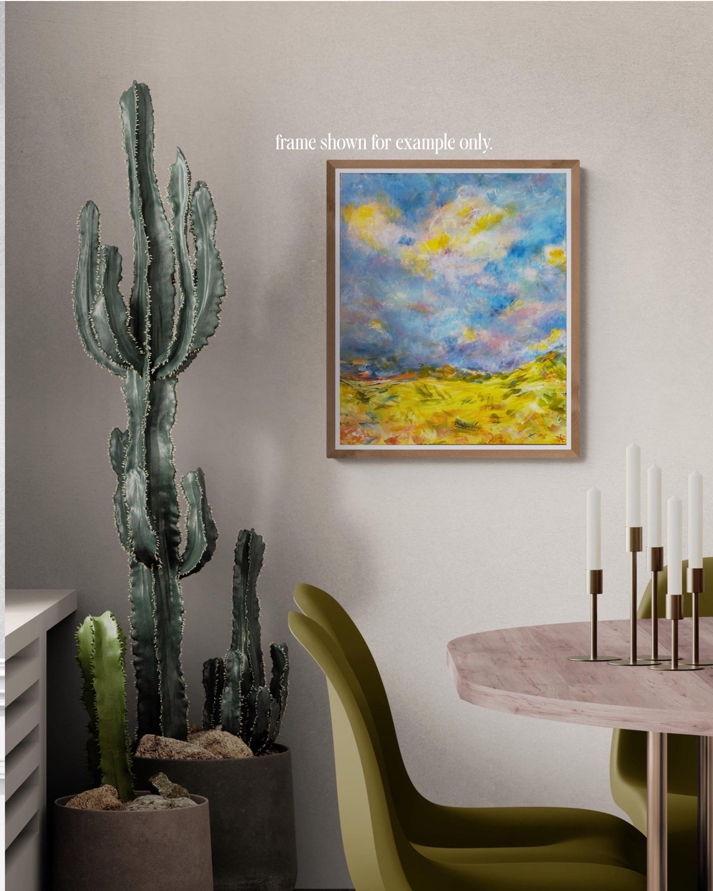 Sel & Lumiere I. 2024. Colorful Abstract Landscape. Bright Gallery Wall Art. Desert Inspired Art.