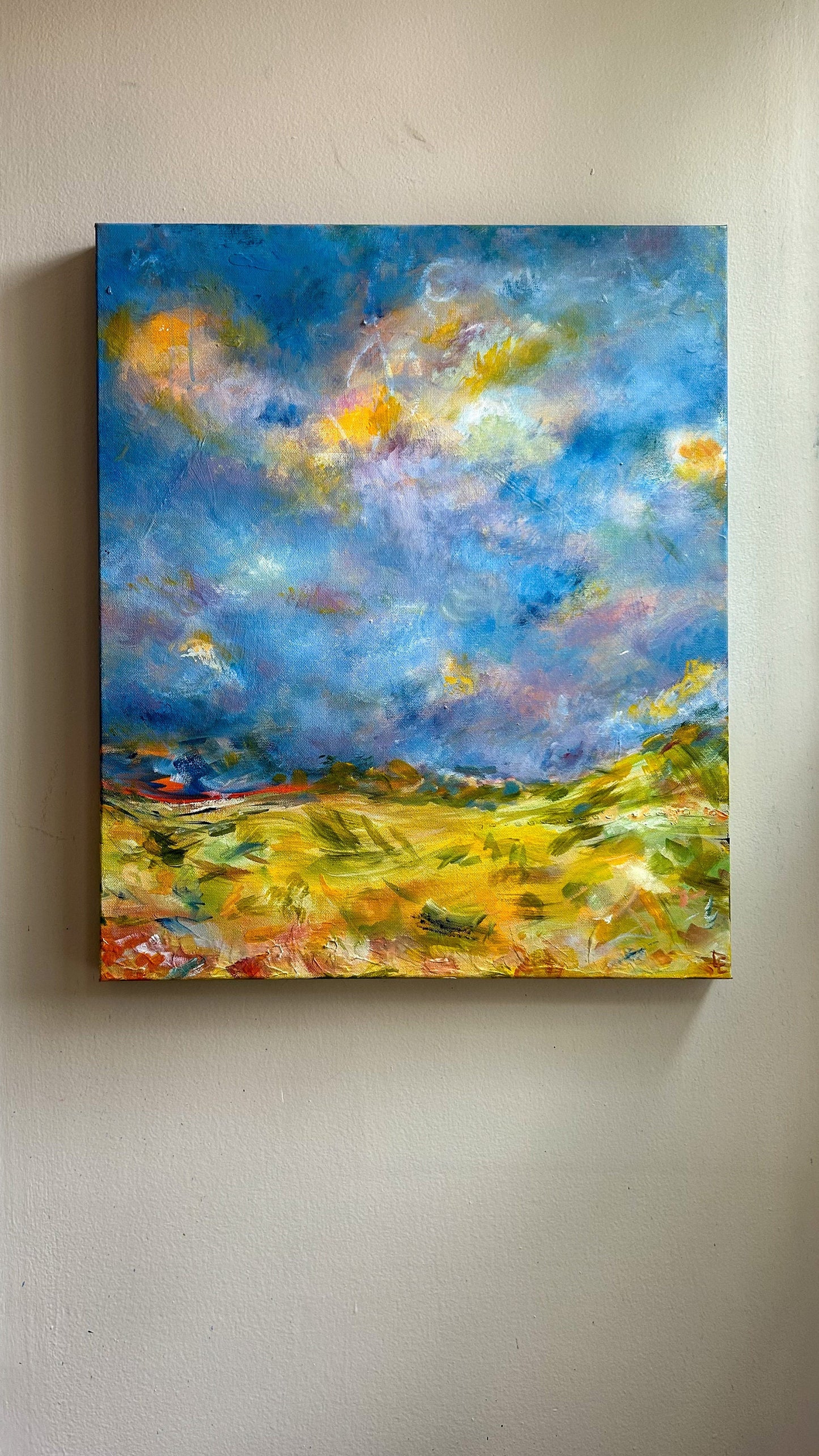 Sel & Lumiere I. 2024. Colorful Abstract Landscape. Bright Gallery Wall Art. Desert Inspired Art.